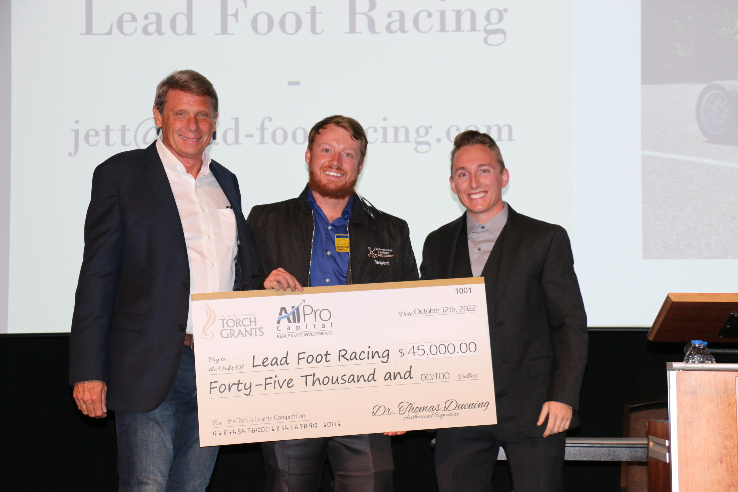 Lead Foot Racing receives a Torch Grants