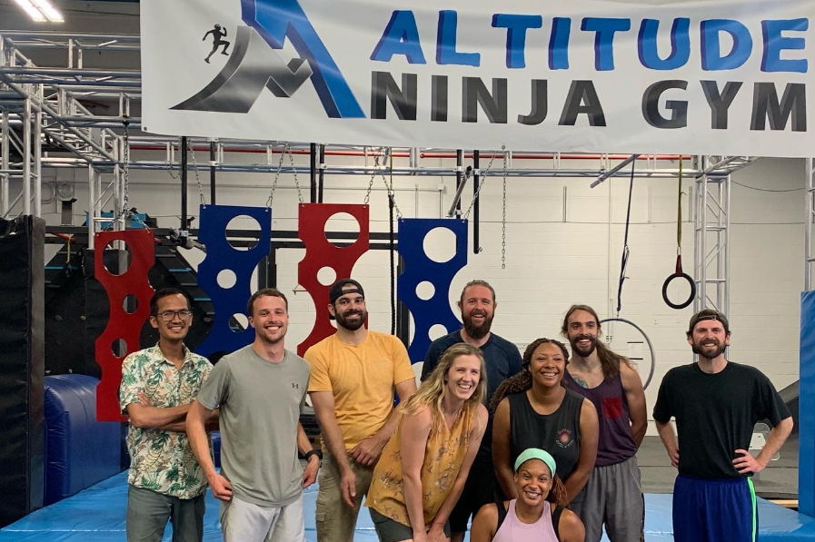 Altitude Ninja Gym and some of the participants